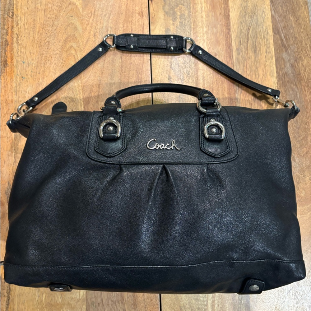 Coach Black Leather Bag